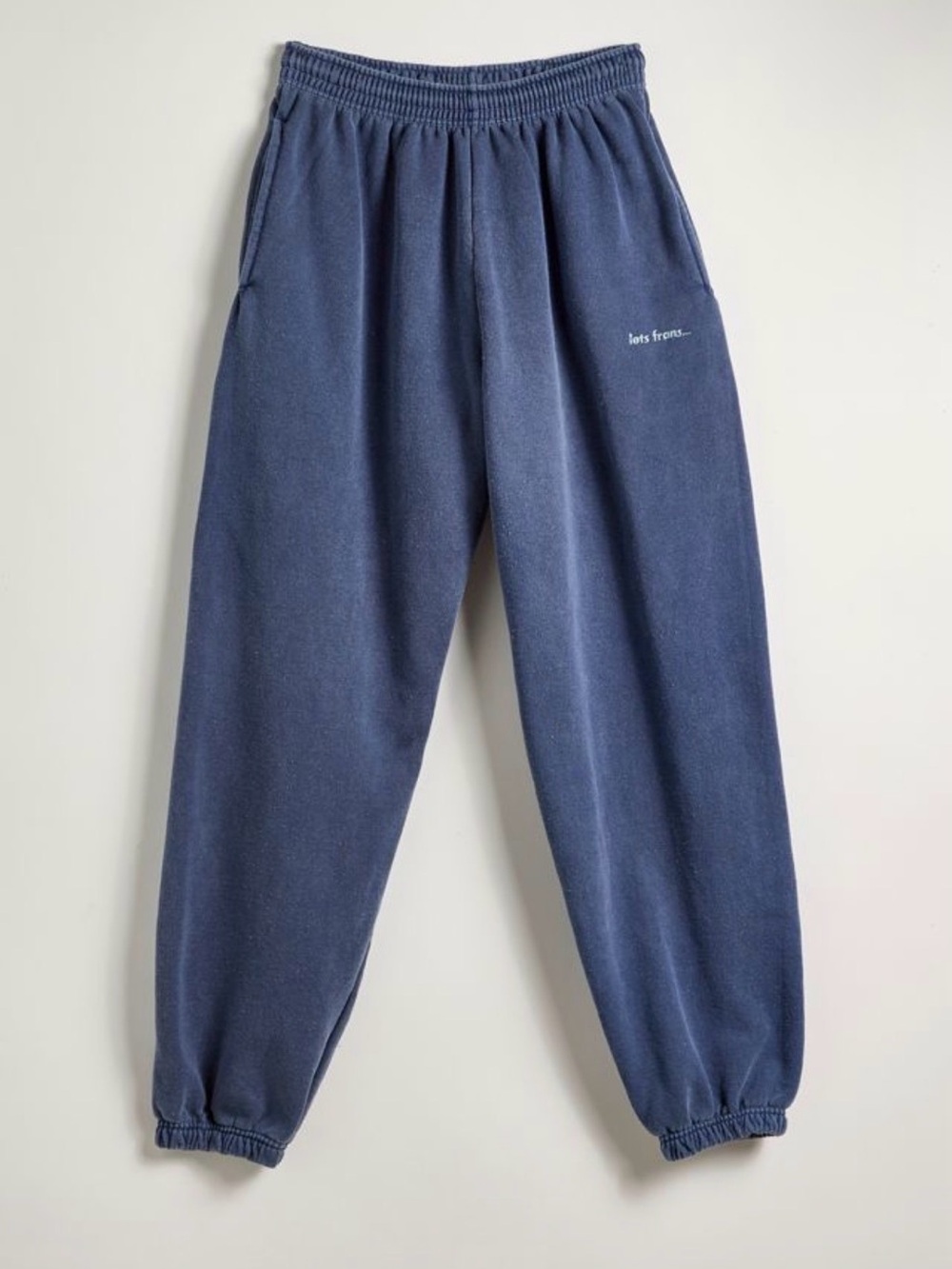 iets frans Urban Outfitters Blue Embroidered Logo Jogger Sweatpants M